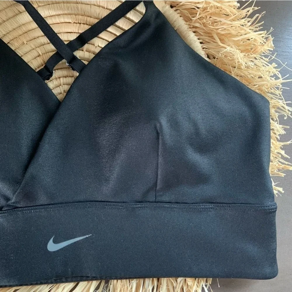 NIKE Women's Indy Light Support Sports Bra Black Size XL
